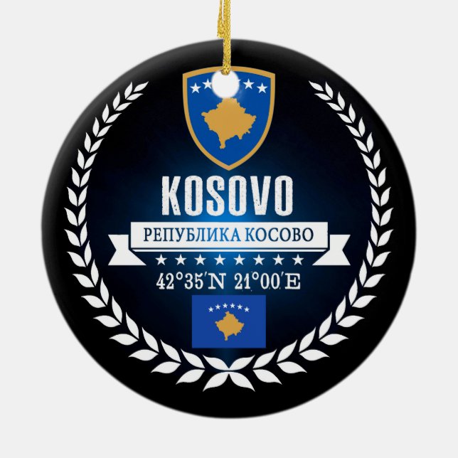 Kosovo Ceramic Ornament (Back)
