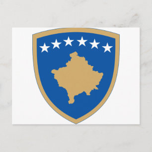 kosovo emblem postcard