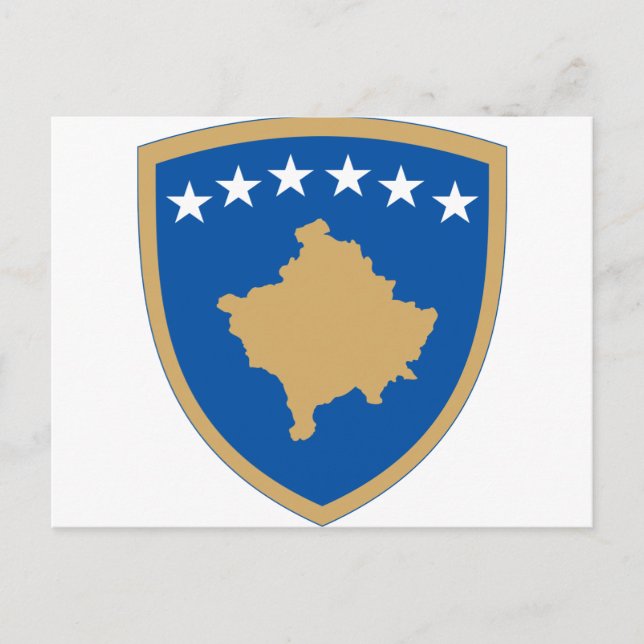 kosovo emblem postcard (Front)