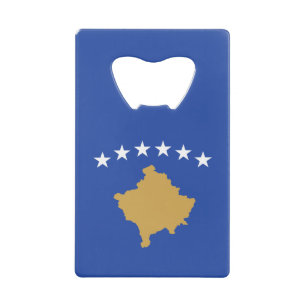 Kosovo Flag Credit Card Bottle Opener