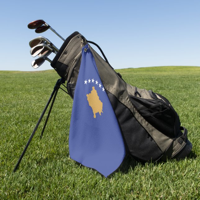 Kosovo flag golf towel (Green)