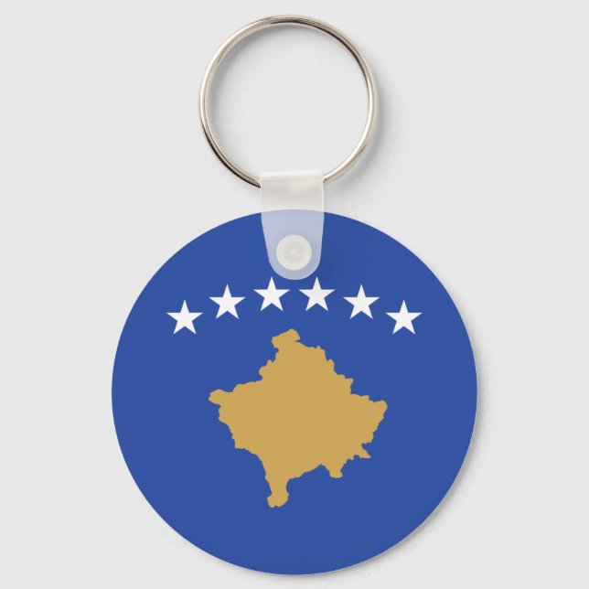 Kosovo Flag Keychain (Front)