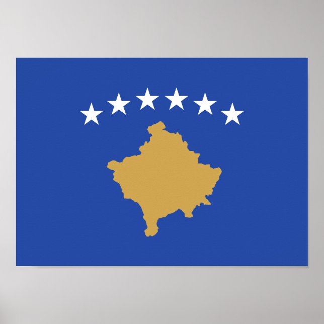 Kosovo Flag Poster (Front)