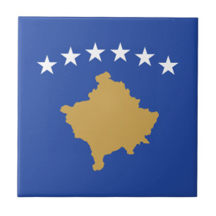 Kosovo Flag Tile