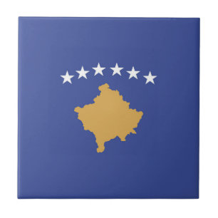 Kosovo flag tile