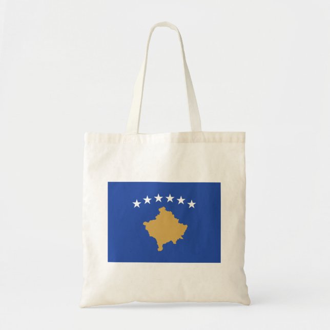 Kosovo Flag Tote Bag (Front)