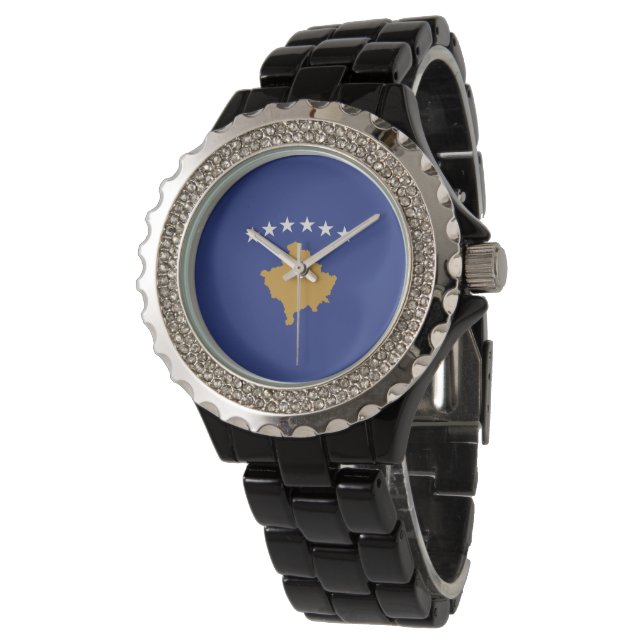 Kosovo flag watch (Angled)