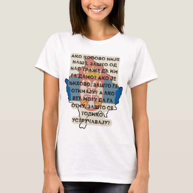 Kosovo je Srbija T-Shirt (Front)