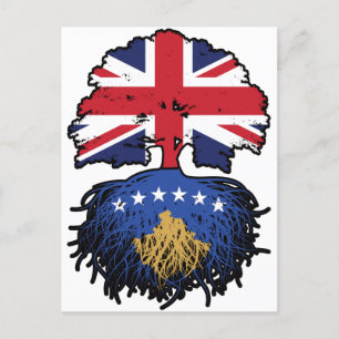 Kosovo Kosovar British UK United Kingdom Britain Postcard