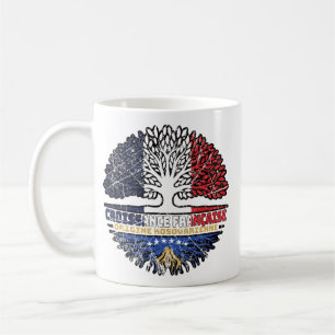 Kosovo Kosovar French France Tree Roots Flag Coffee Mug