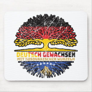Kosovo Kosovarisch Deutsch Deutschland Baum Wurzel Mouse Pad