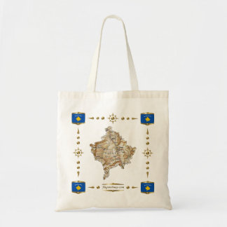 Kosovo Map + Flags Bag