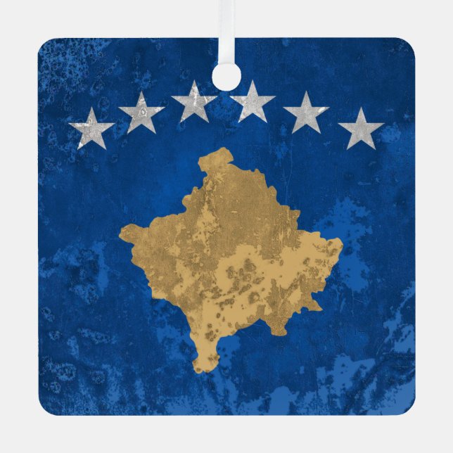 Kosovo Metal Ornament (Front)
