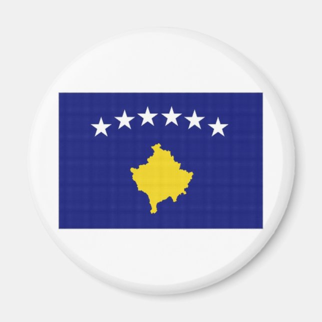 Kosovo National Flag Magnet (Front)