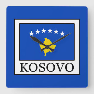 Kosovo Square Wall Clock