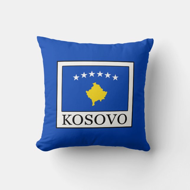 Kosovo Throw Pillow (Front)