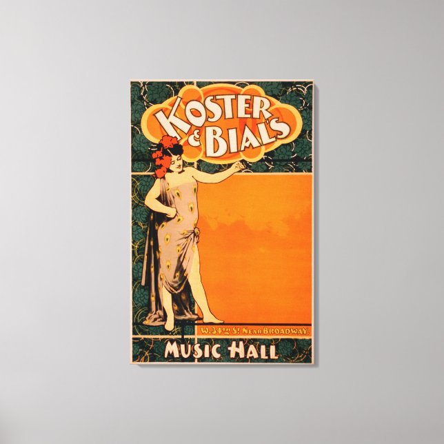 Koster & Bial's Music Hall Near Broadway Canvas Print (Front)
