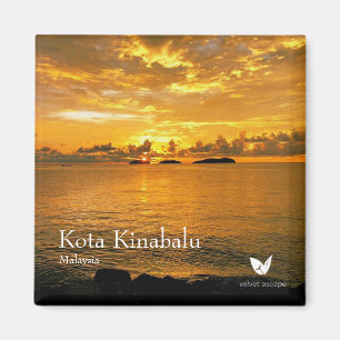 Kota Kinabalu - aimant frigo par Velvet Escape