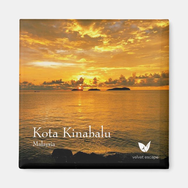 Kota Kinabalu - aimant frigo par Velvet Escape (Devant)