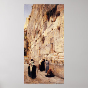 Kotel Painting by Gustav Bauernfein - Circa 1904 Poster
