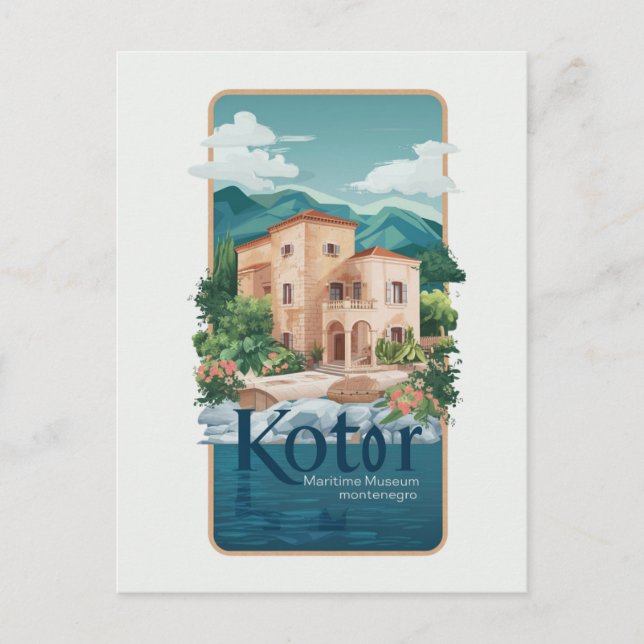 Kotor Maritime Museum Postcard Travel #Histor (Front)