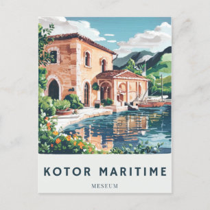 Kotor Maritime Museum Postcard Travel Histor
