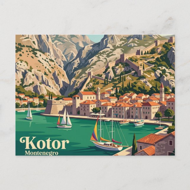 Kotor Montenegro Postcard (Front)
