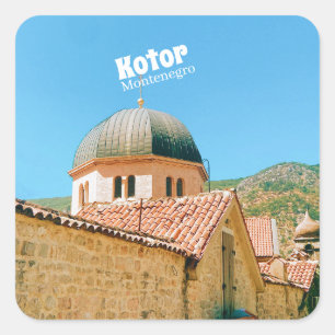 Kotor - Montenegro travel photography Square Sticker