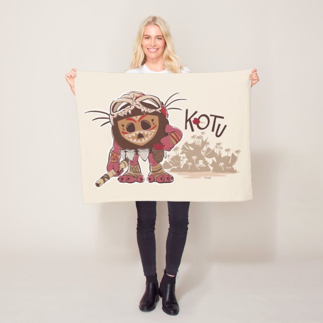 Kotu the Kakamora Fleece Blanket (In Situ)