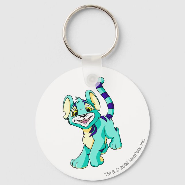 Kougra Blue Keychain (Front)