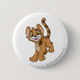 Kougra Brown 2 Inch Round Button