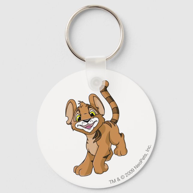 Kougra Brown Keychain (Front)