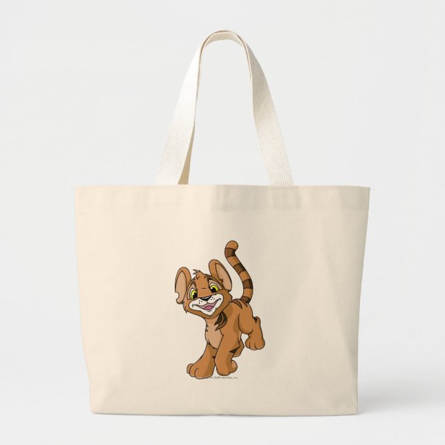 Kougra Brown Large Tote Bag (Front)