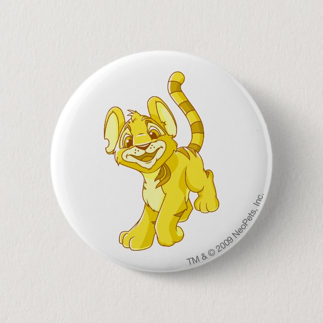 Kougra Gold 2 Inch Round Button (Front)