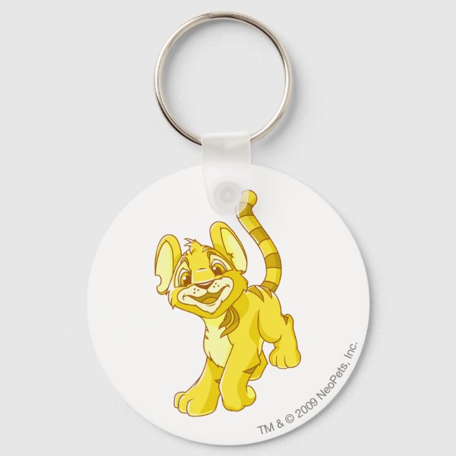 Kougra Gold Keychain (Front)