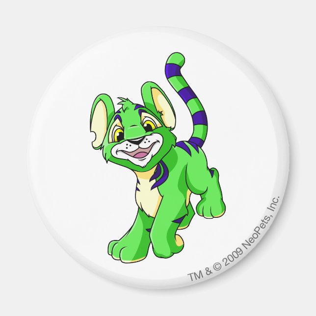 Kougra Green Magnet (Front)