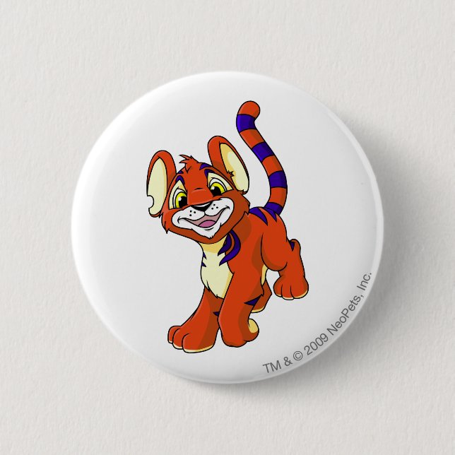 Kougra Red 2 Inch Round Button (Front)