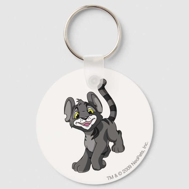 Kougra Shadow Keychain (Front)