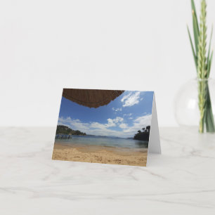 Koukounaries Beach, Skiathos. Blank. Card