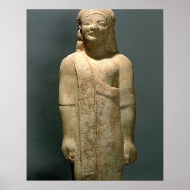 Kouros Dionysermos, Greek, Archaic Period, c.600 B Poster (Front)