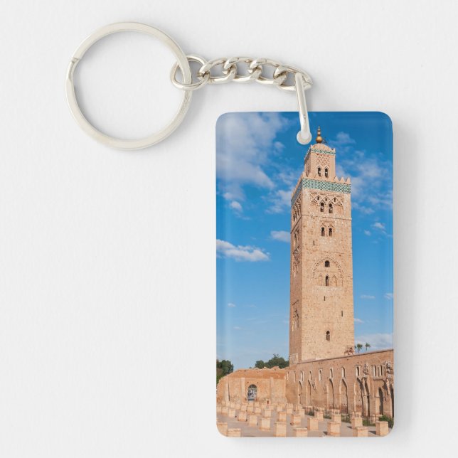 Koutoubia Mosque - Marrakech, Morocco Keychain (Front)