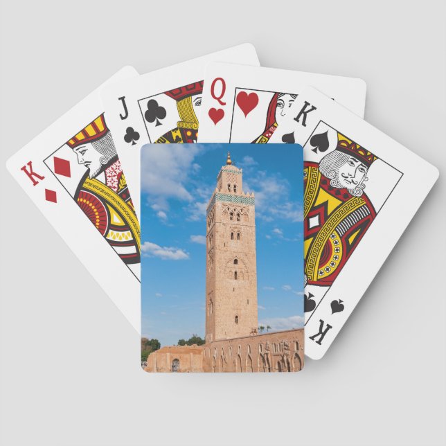 Koutoubia Mosque - Marrakech, Morocco Playing Cards (Back)