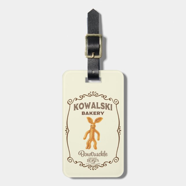 Kowalski Bakery - Bowtruckle Luggage Tag (Front Vertical)