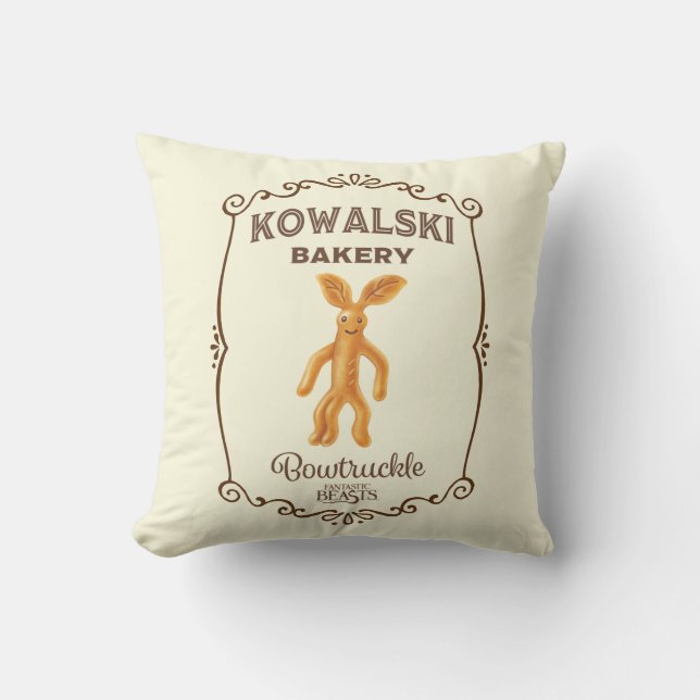 Kowalski Bakery - Bowtruckle Throw Pillow (Front)