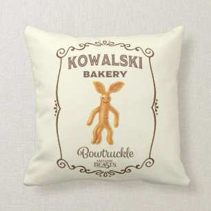 Kowalski Bakery - Bowtruckle Throw Pillow