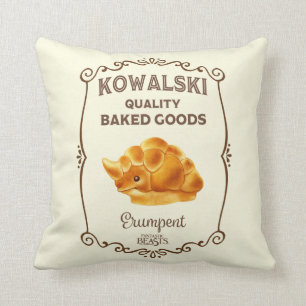 Kowalski Bakery - Erumpent Throw Pillow