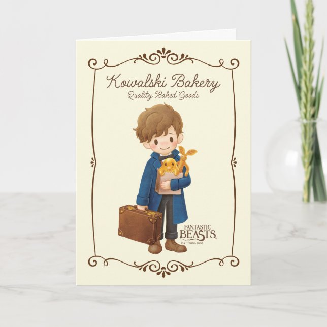 Kowalski Bakery - Newt Scamander Card (Front)