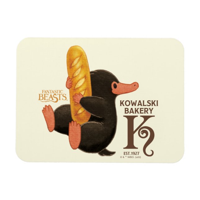 Kowalski Bakery - Niffler With Bread Magnet (Horizontal)