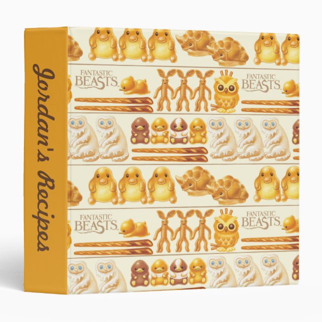 Kowalski Bakery Rows of Treats Pattern Binder (Front/Spine)