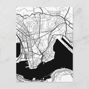 Kowloon Hong Kong Map Postcard